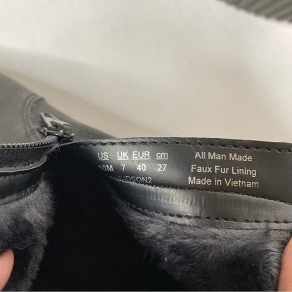 Naturalizer Soul Ankle Wedge Boot Hudson Fire Lined Vegan Leather Heeled - Picture 5 of 5